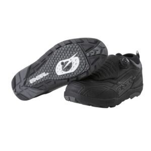ONEAL Zapatos de Ciclismo Mountainbike MTB DH FR Downhill Freeride Impermeables Transpirables de rapida liberacion para un Ajuste Loam WP SPD Shoe Unisex Adult Negro Size 43 0