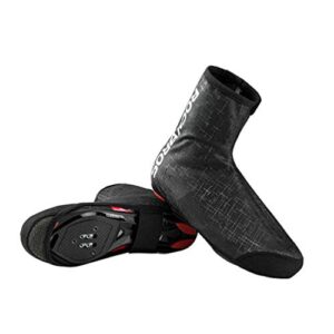 ROCKBROS Cubrezapatillas Cubierta de Zapato Impermeable Antideslizante con Forro Polar para Bicicleta Zapatillas de Ciclismo Unisex 0