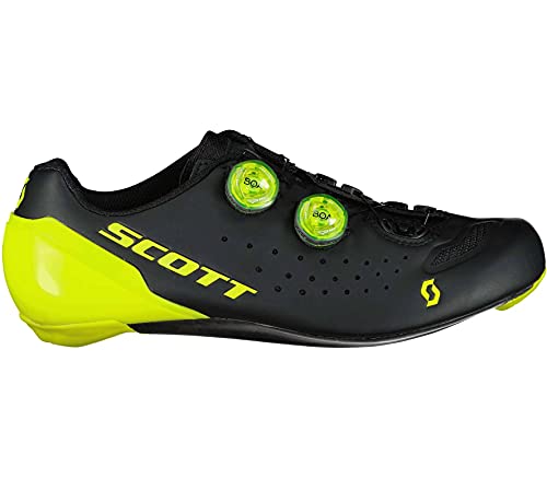 SCOTT Carretera RC Zapatillas de Ciclismo Hombre BlackSulphur Yellow 45 0