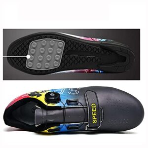 TRNL Zapatos de ciclismo compatibles con Look Spd Spd sl Delta Studs compatibles con zapatos Peloton para interiores y exteriores 37 negro 0